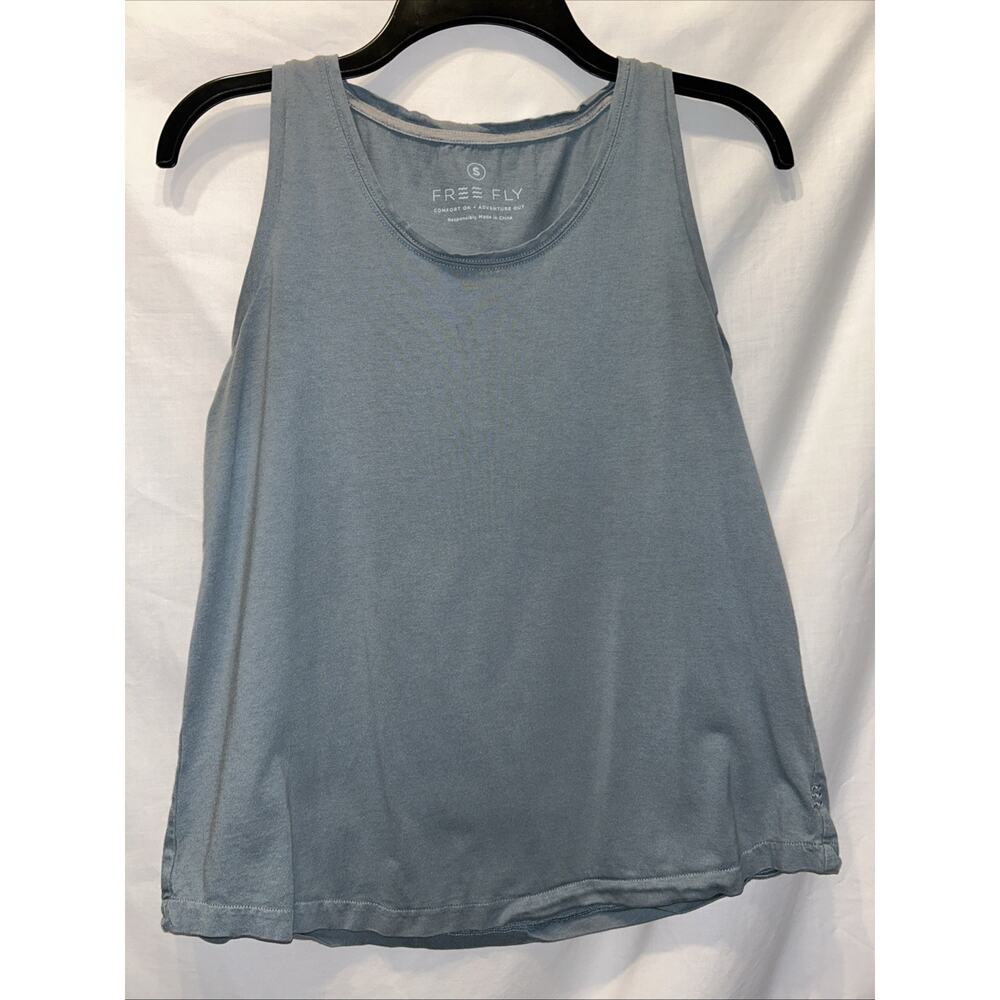 Free Fly Tank Top Womens Sm Steel Blue Comfort Adventure Racerback Athleisure